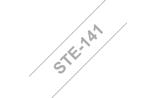 STe-141 - Текст Белый на Лента Прозрачная (3 м)